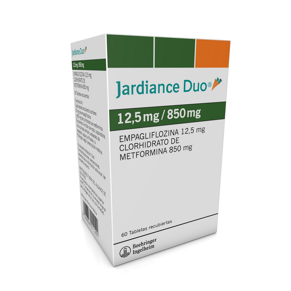 JARDIANCE DUO 12.5/850 mg – 60 tabletas (Empagliflozina + Metformina)