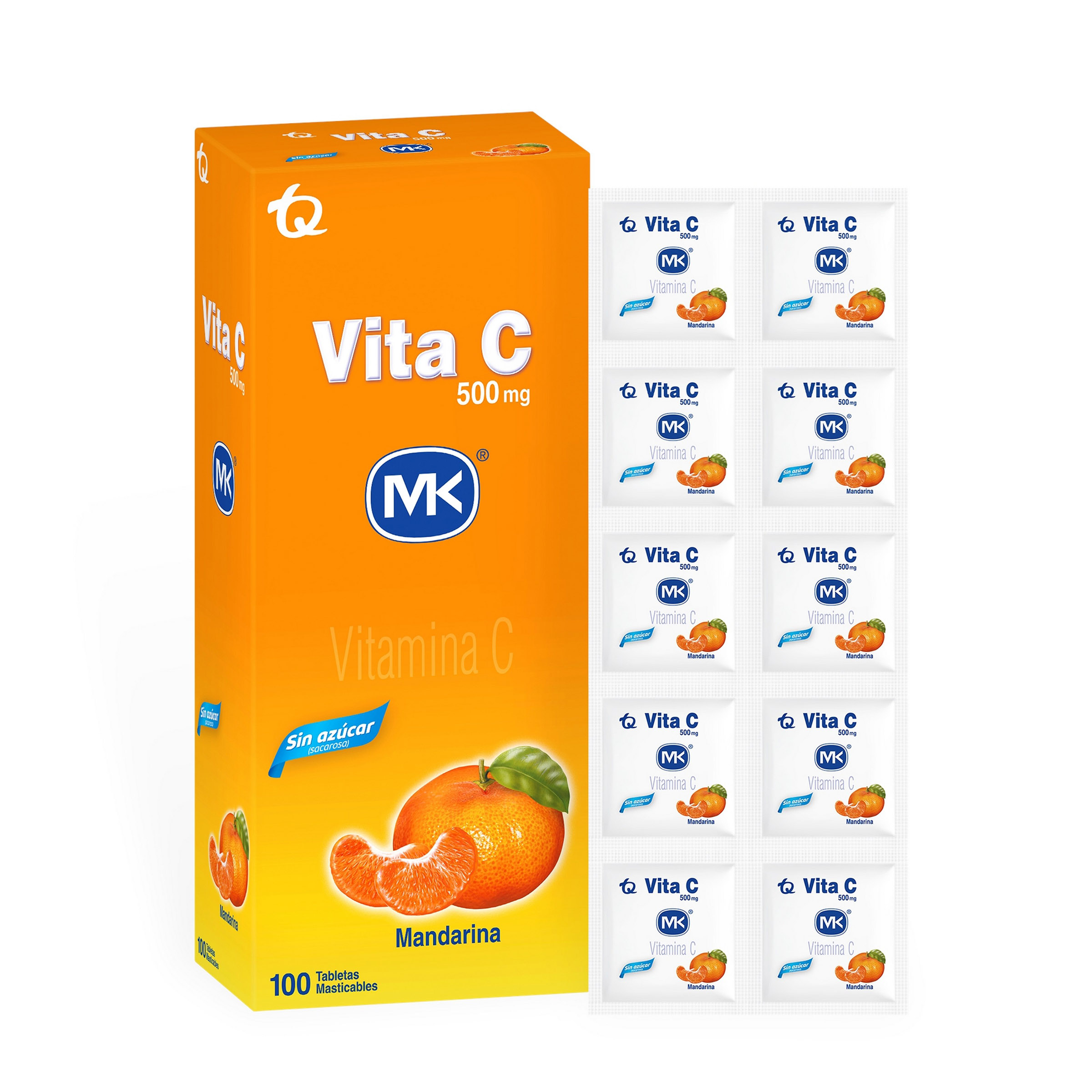 Vita C 500 mg Mandarina - 100 tabletas