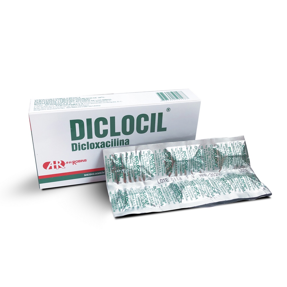 Diclocil 20 cápsulas – Dicloxacilina (3%+)