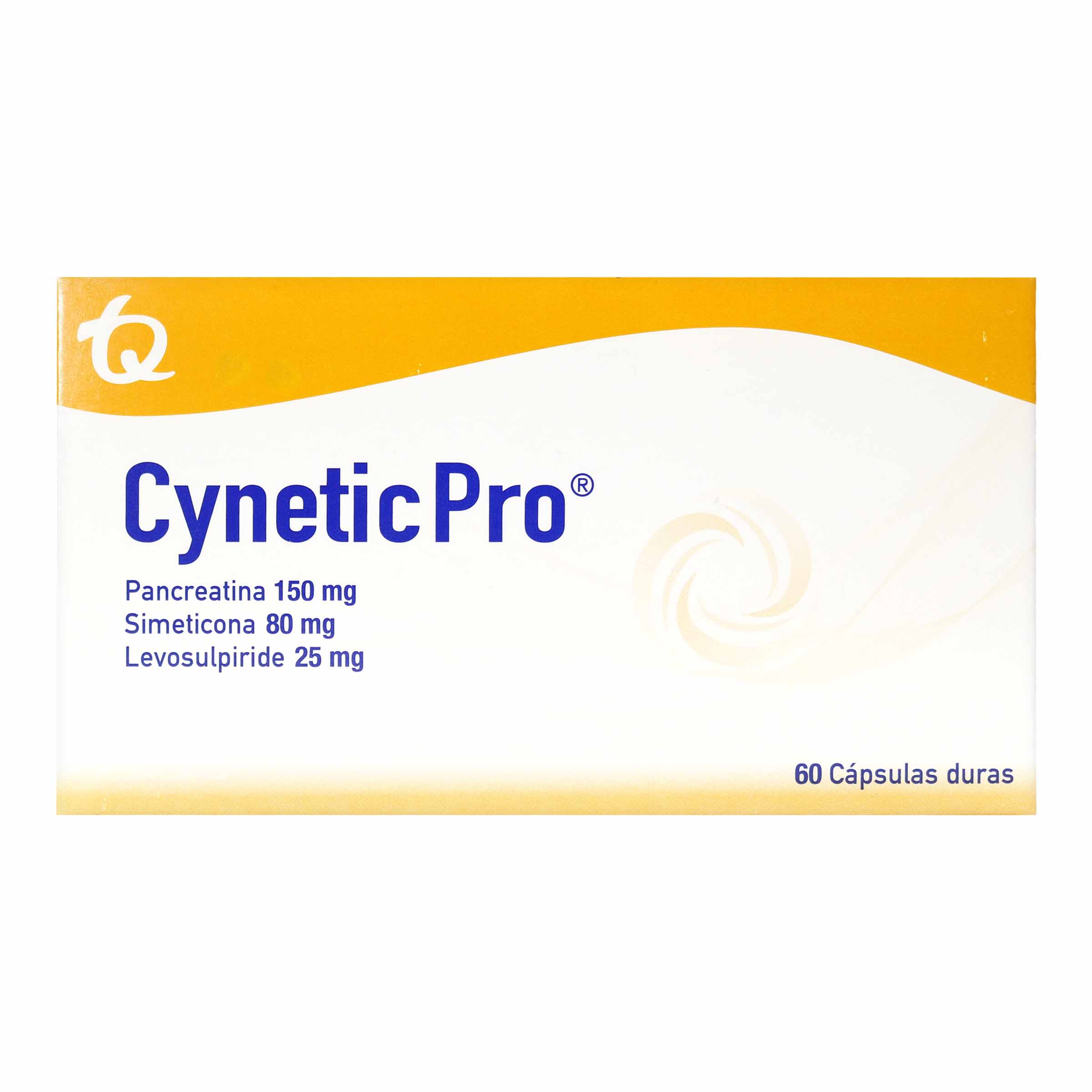 CYNETIC PRO 60 cápsulas – pancreatina, simeticona y levosulpirida