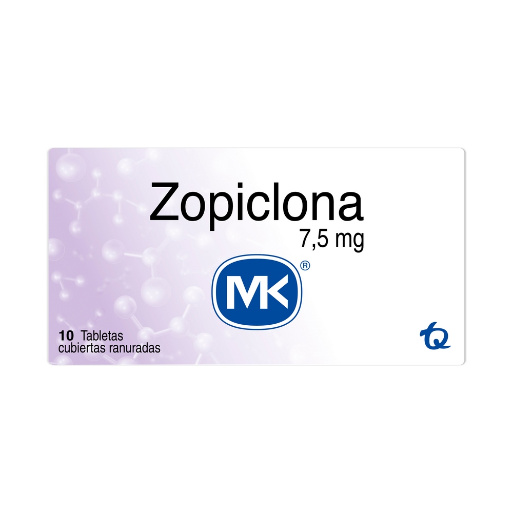 Zopiclona 7.5 mg 10 tabletas - MK