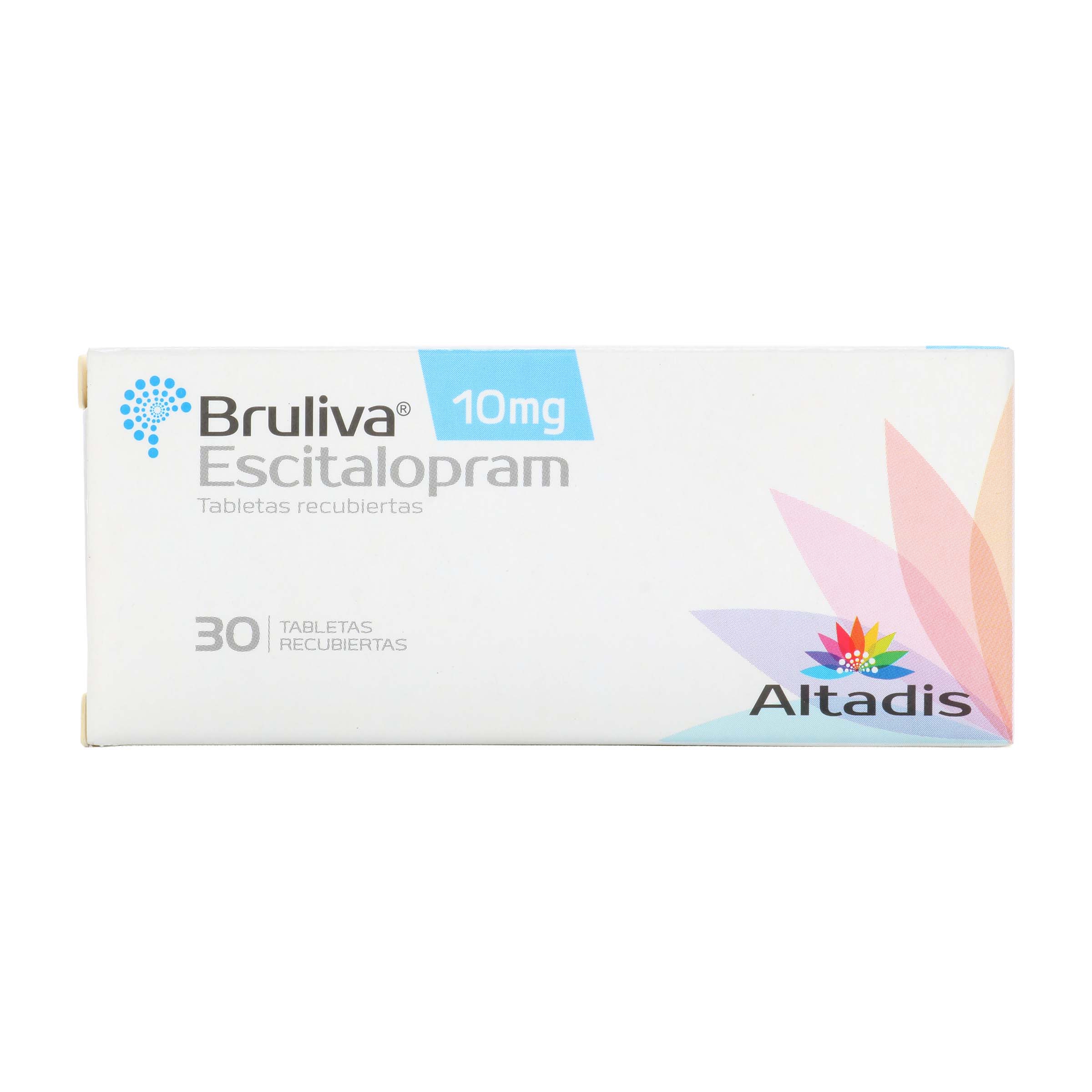 Bruliva 10 mg - 30 tabletas ESCITALOPRAM RECS