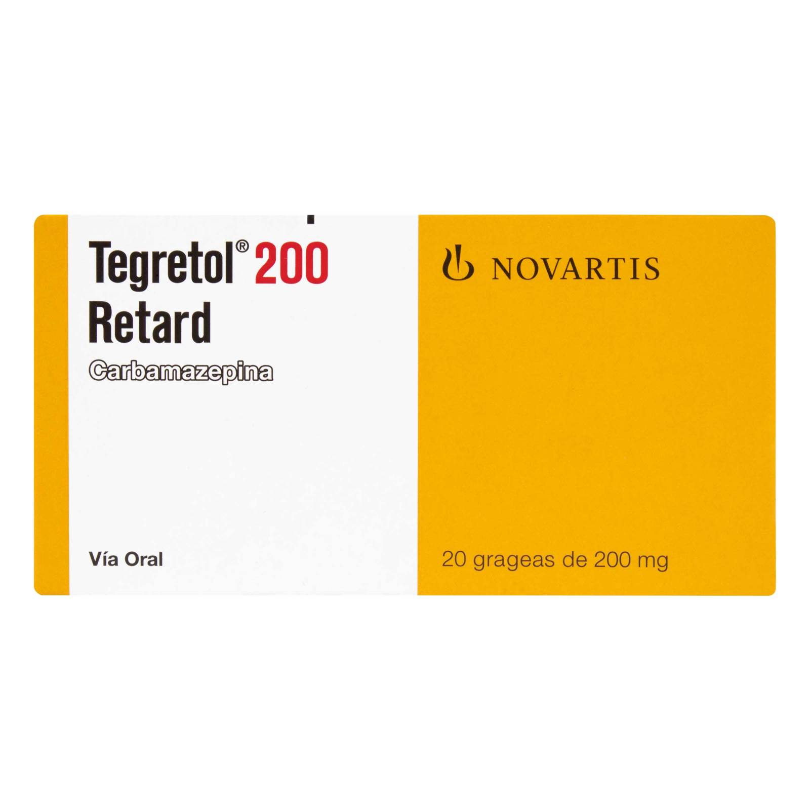 Tegretol RET. 200 mg – 20 tabletas (Carba mazepina)