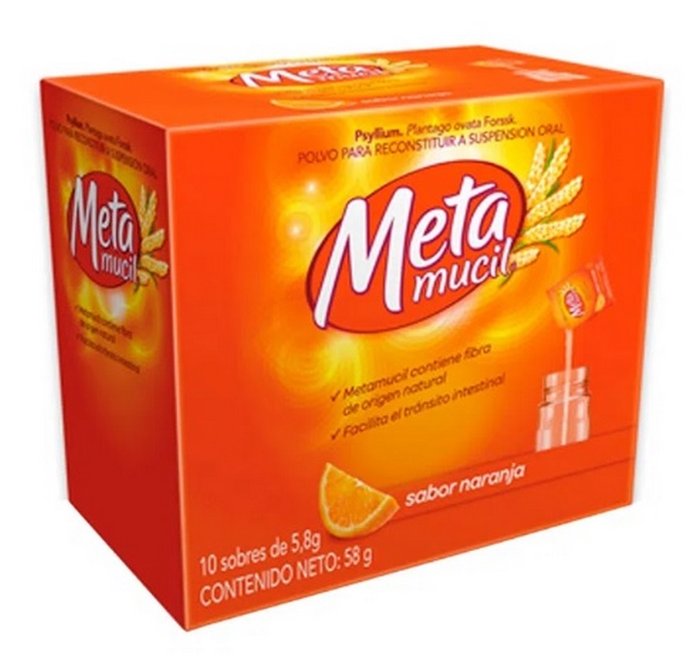 Metamucil Fibra 5.8 g – 10 sobres PSYLLIUM