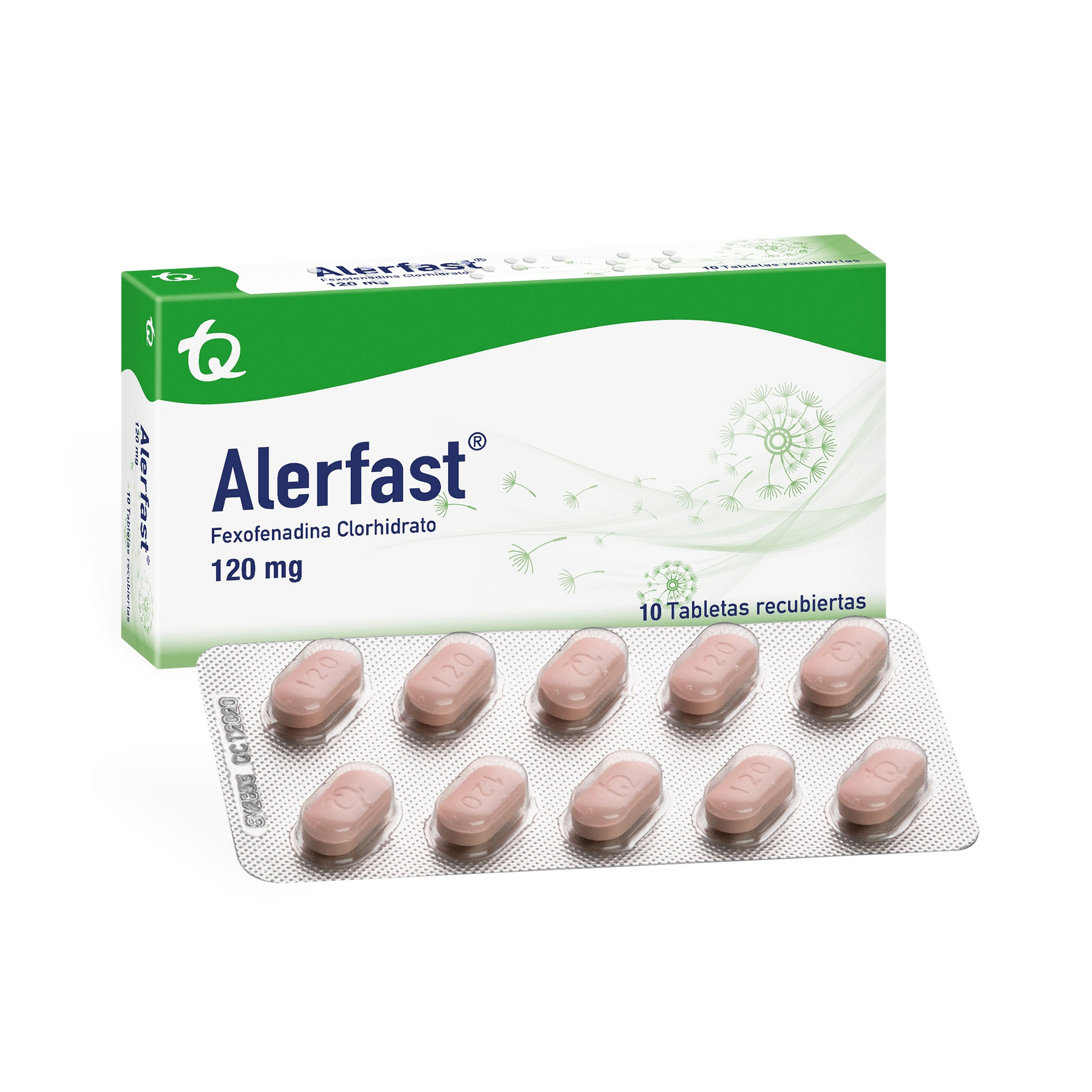 Alerfast 120 mg - 10 tabletas fexofenadina