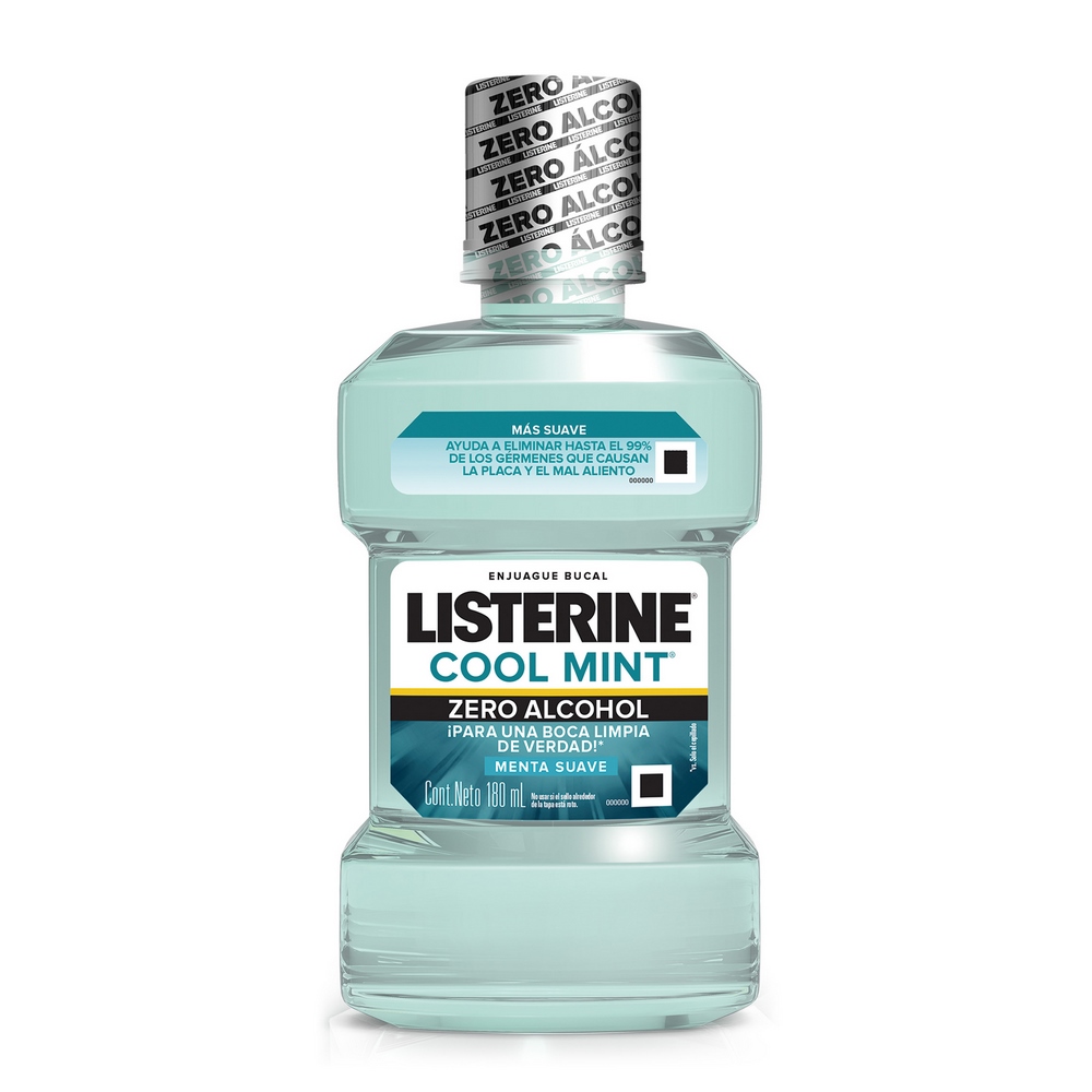 Listerine C.Mint Zero sin Alcohol – Enjuague bucal 180 ml