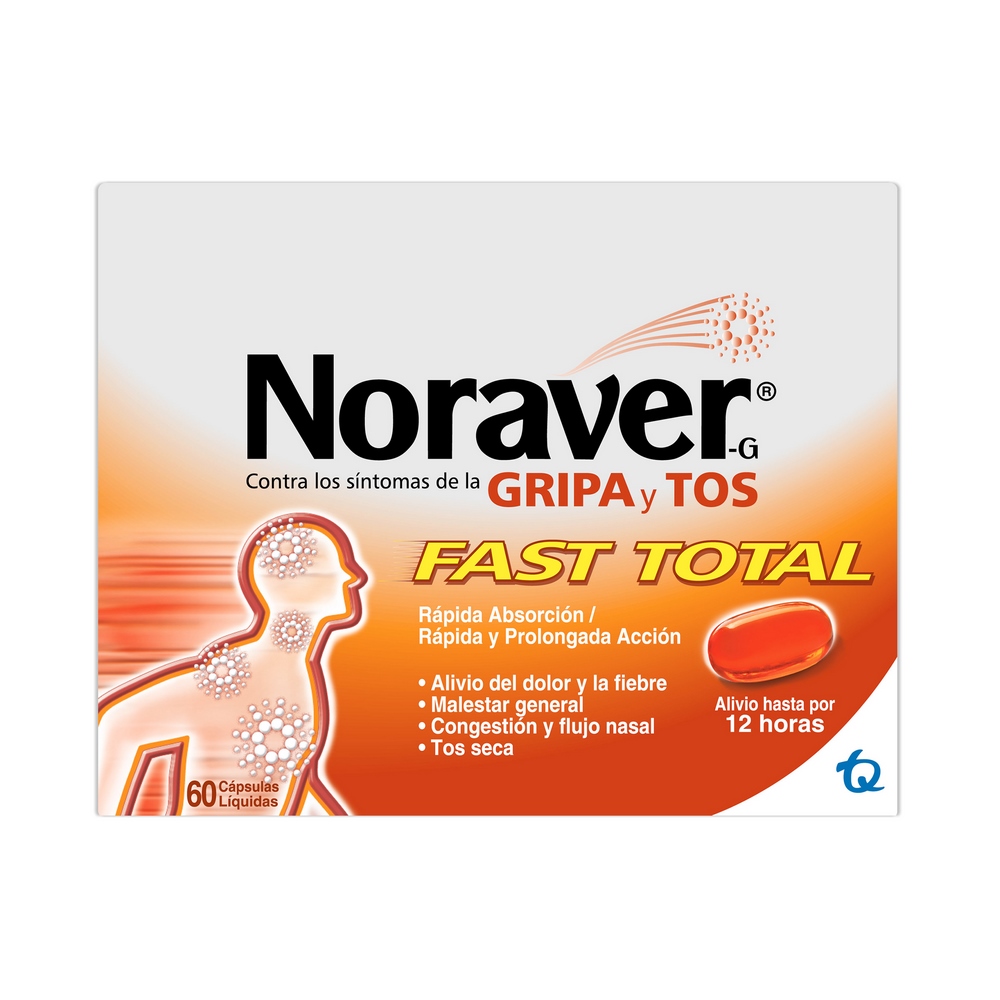 Noraver Gripa Fast Total – 60 cápsulas