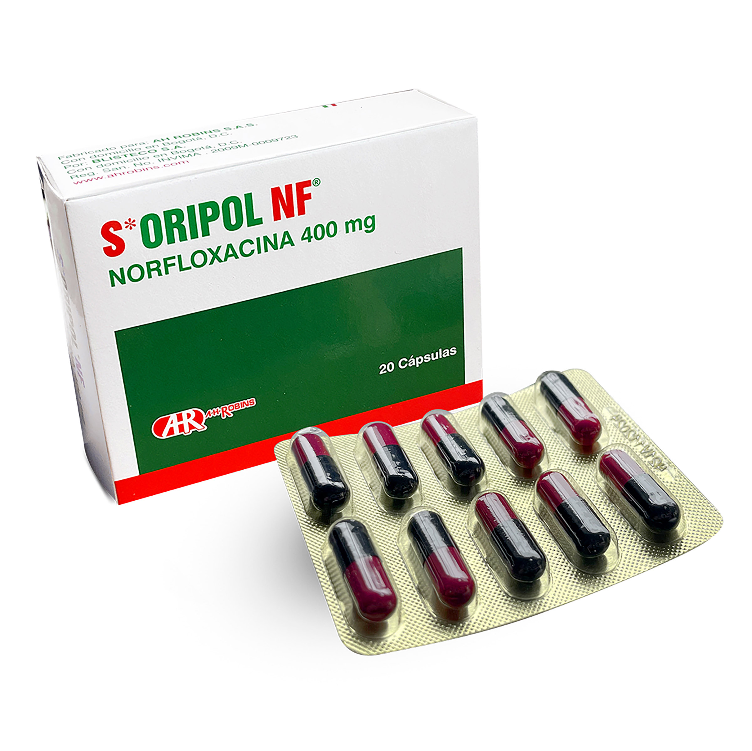 S-ORIPOL 400 mg – 20 cápsulas (norfloxacina)