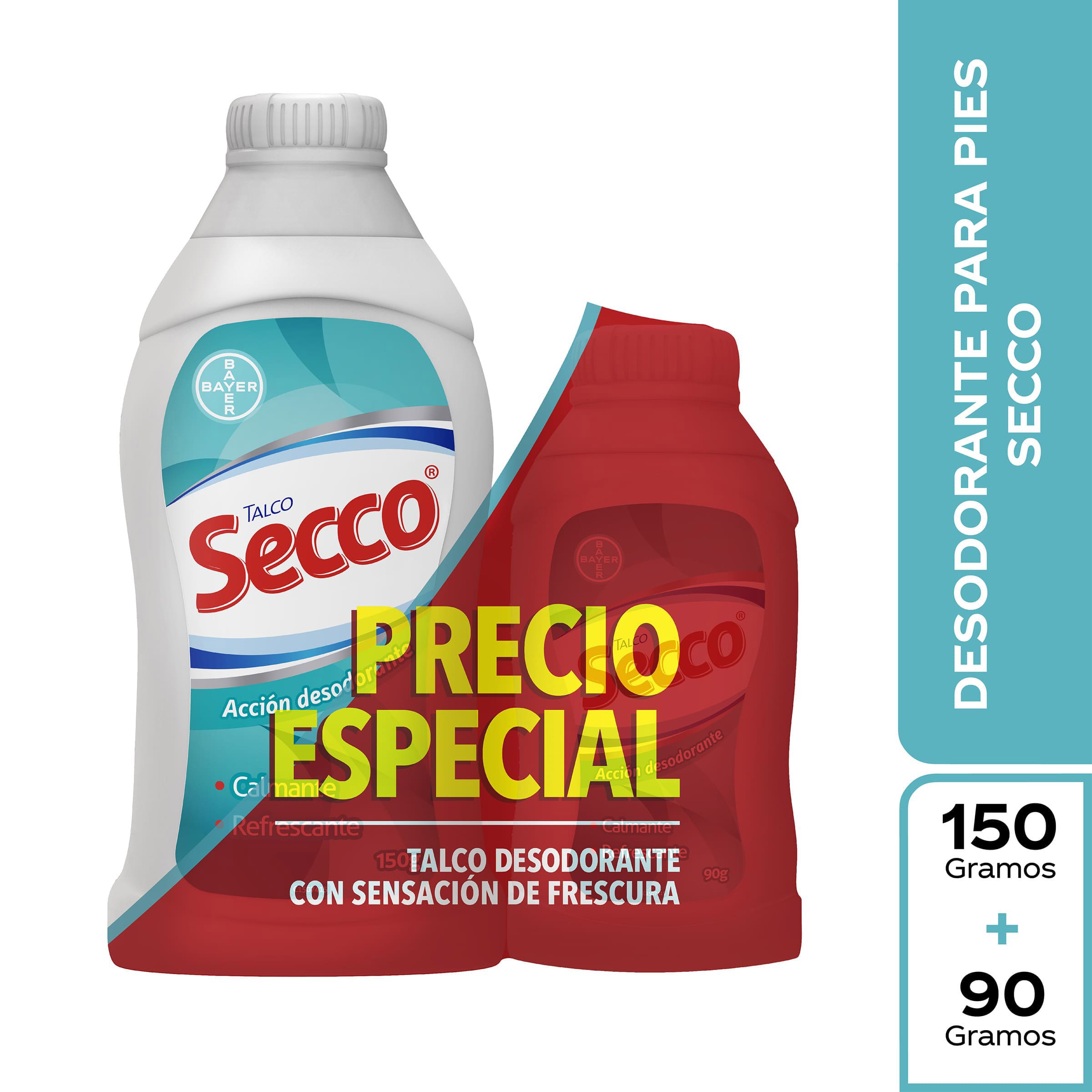 Talco seco 150 g + 90 g - Bayer