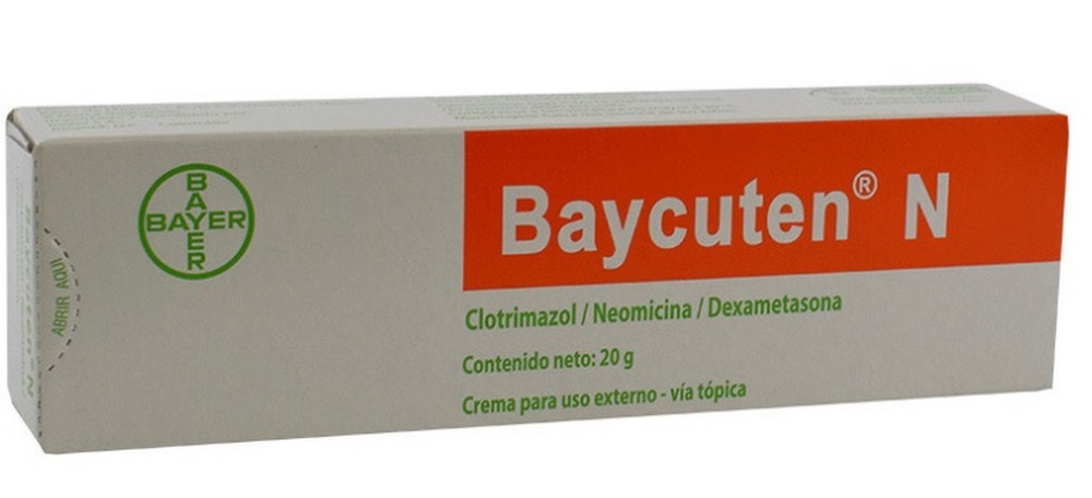 Baycuten N Crema 20 g – clotrimazol, dexametasona y neomicina
