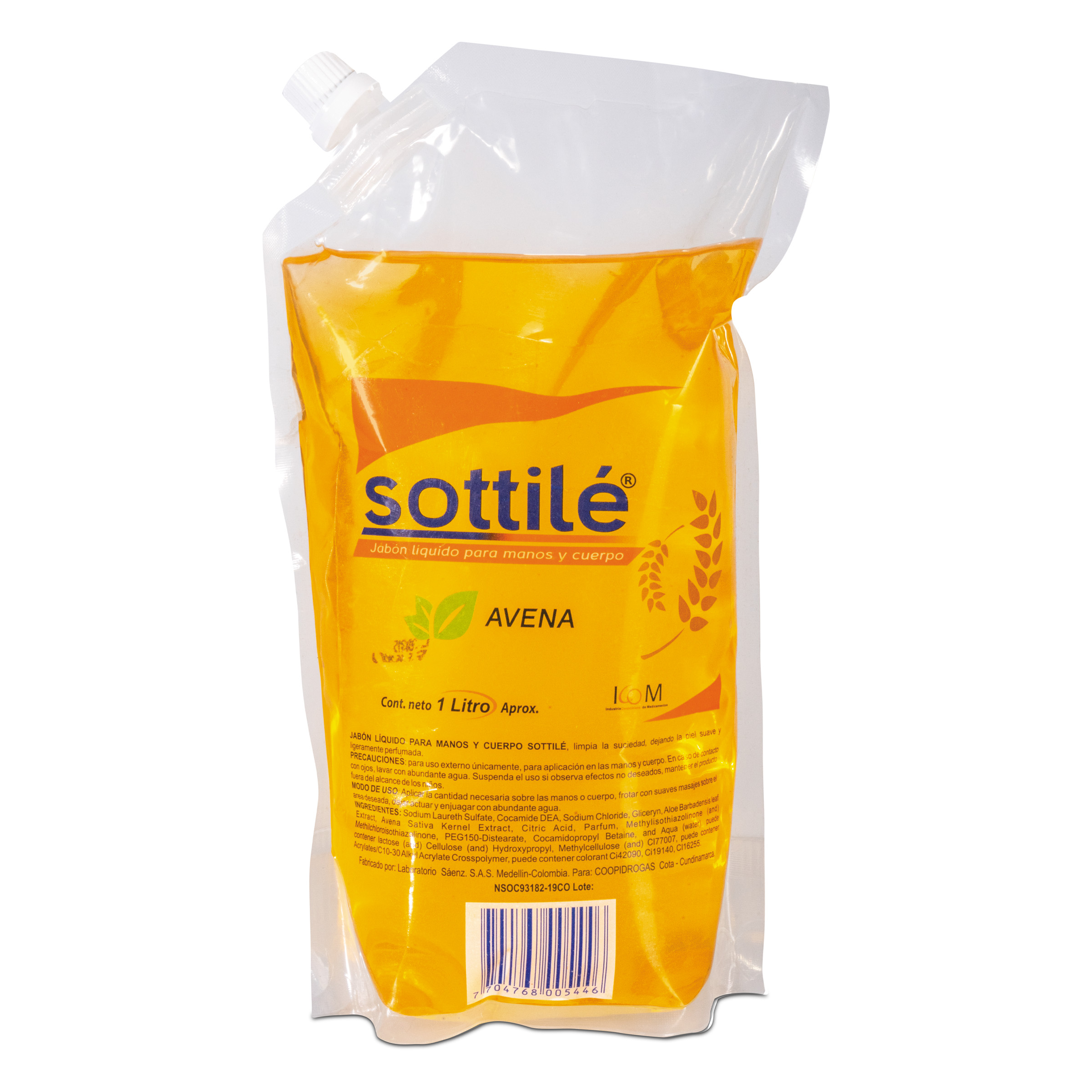 Jabón líquido avena ICOM 1000 ml