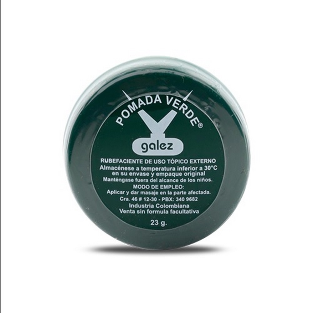 Pomada Verde Galeaz 23 g – mentol y alcanfor