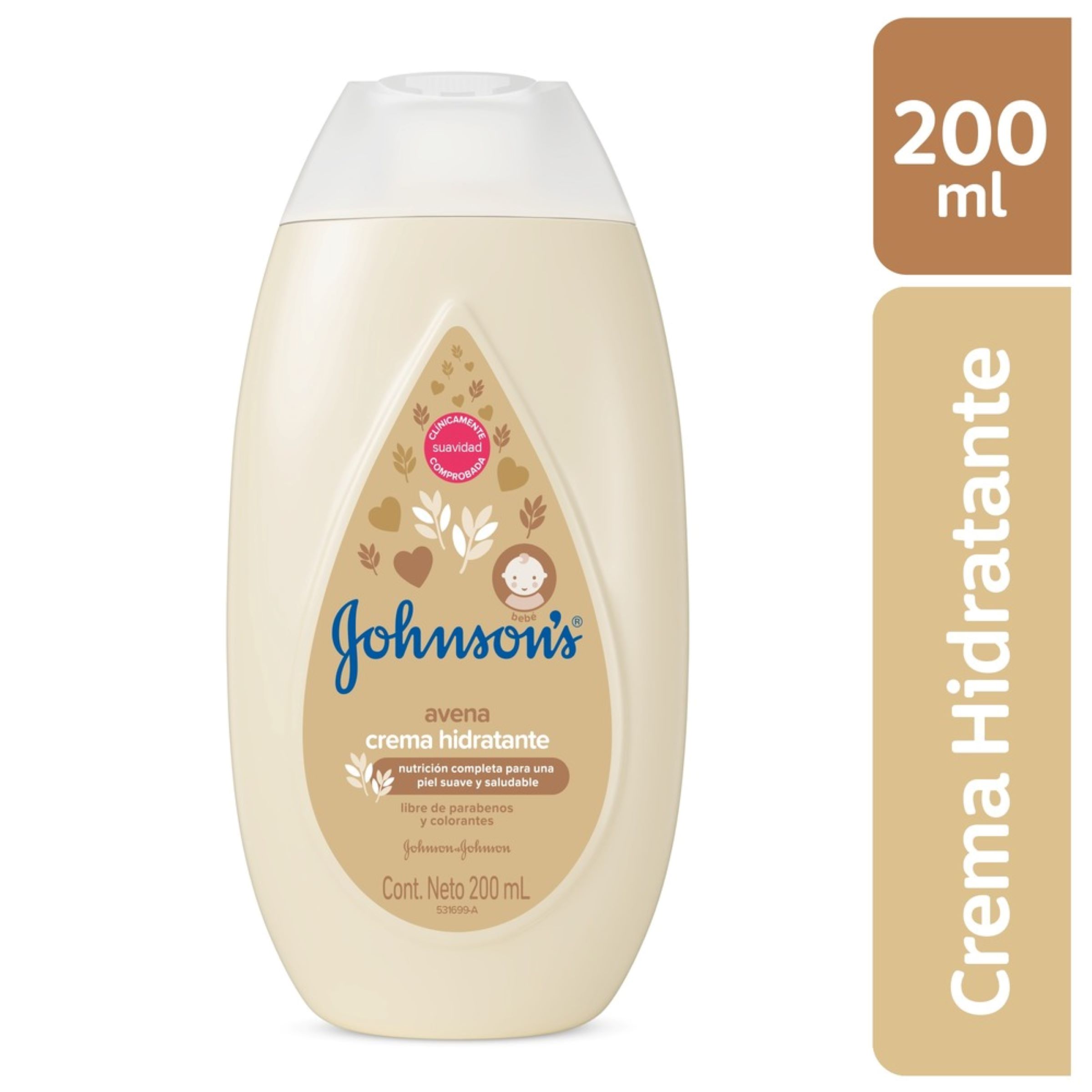 Crema JJ Baby Avena 200 ml – Cuidado de la piel del bebé