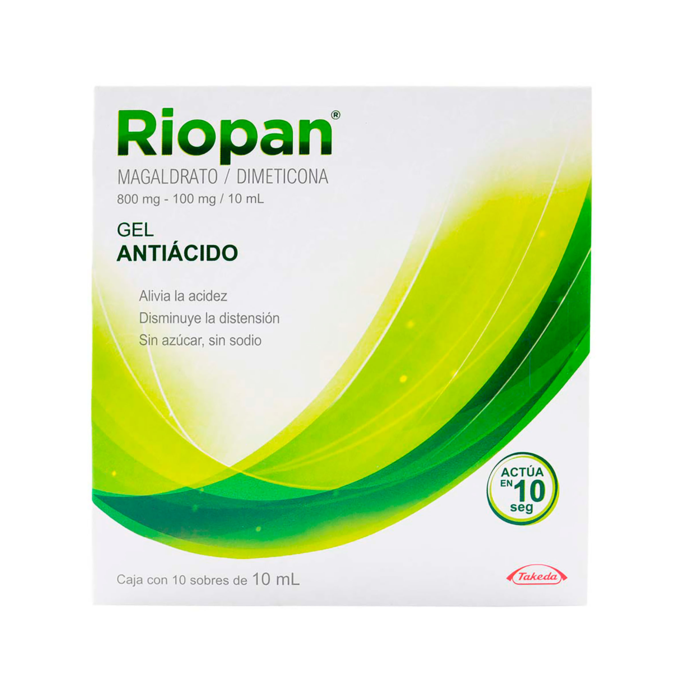 Riopan Gel 10 sobres 10 ml | TECNOFARMA