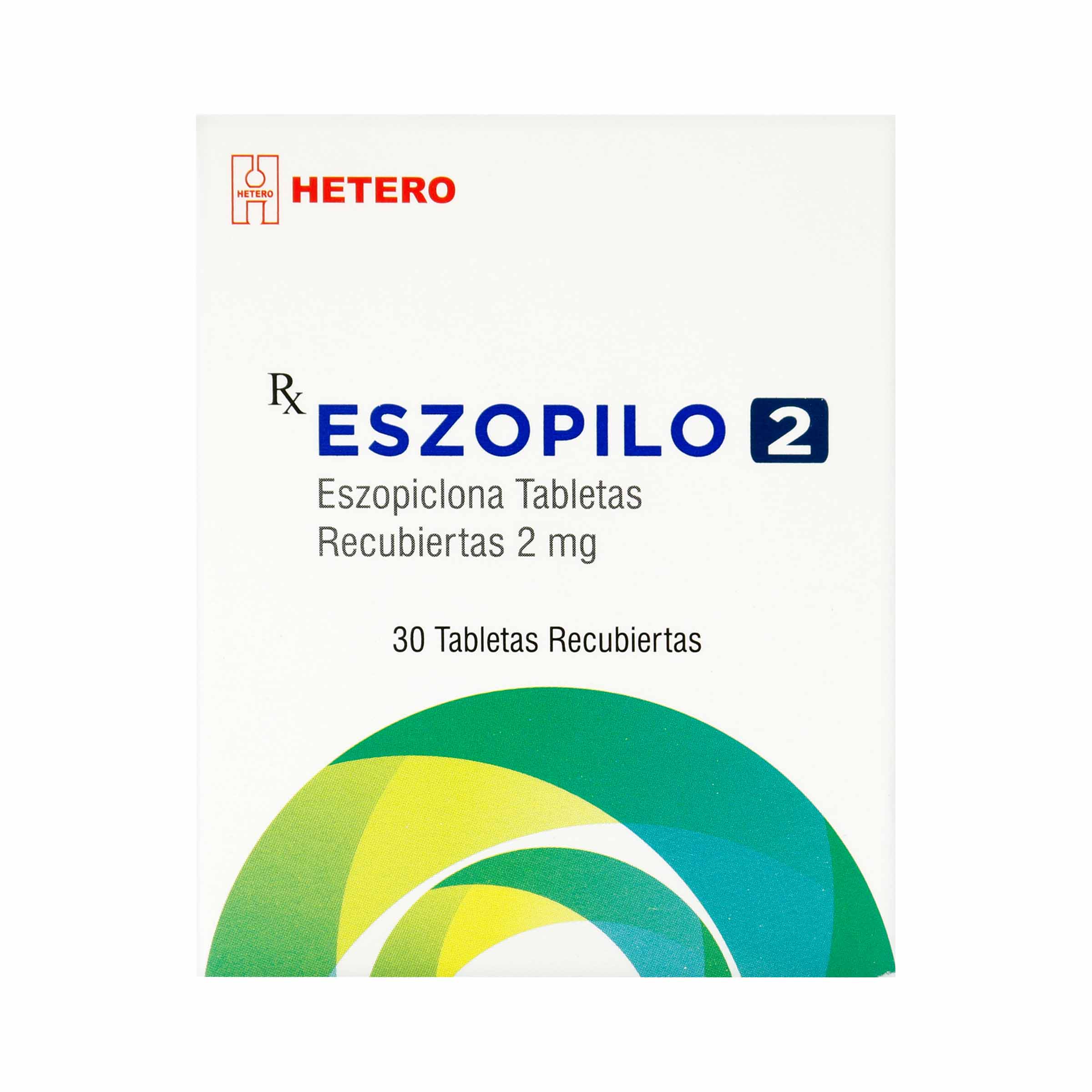 Eszopiclona 2 mg - 30 tabletas