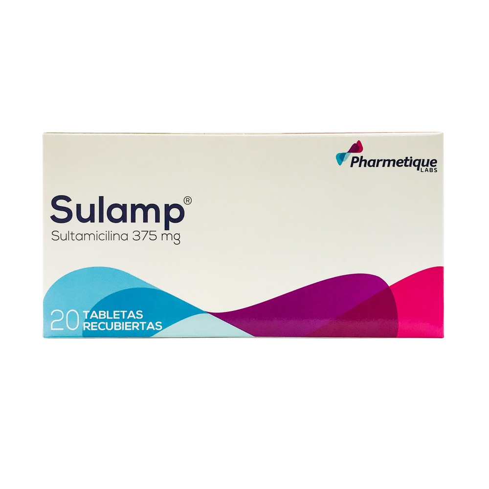 Sulamp 375 mg - 20 tabletas (A) Sultamicilina