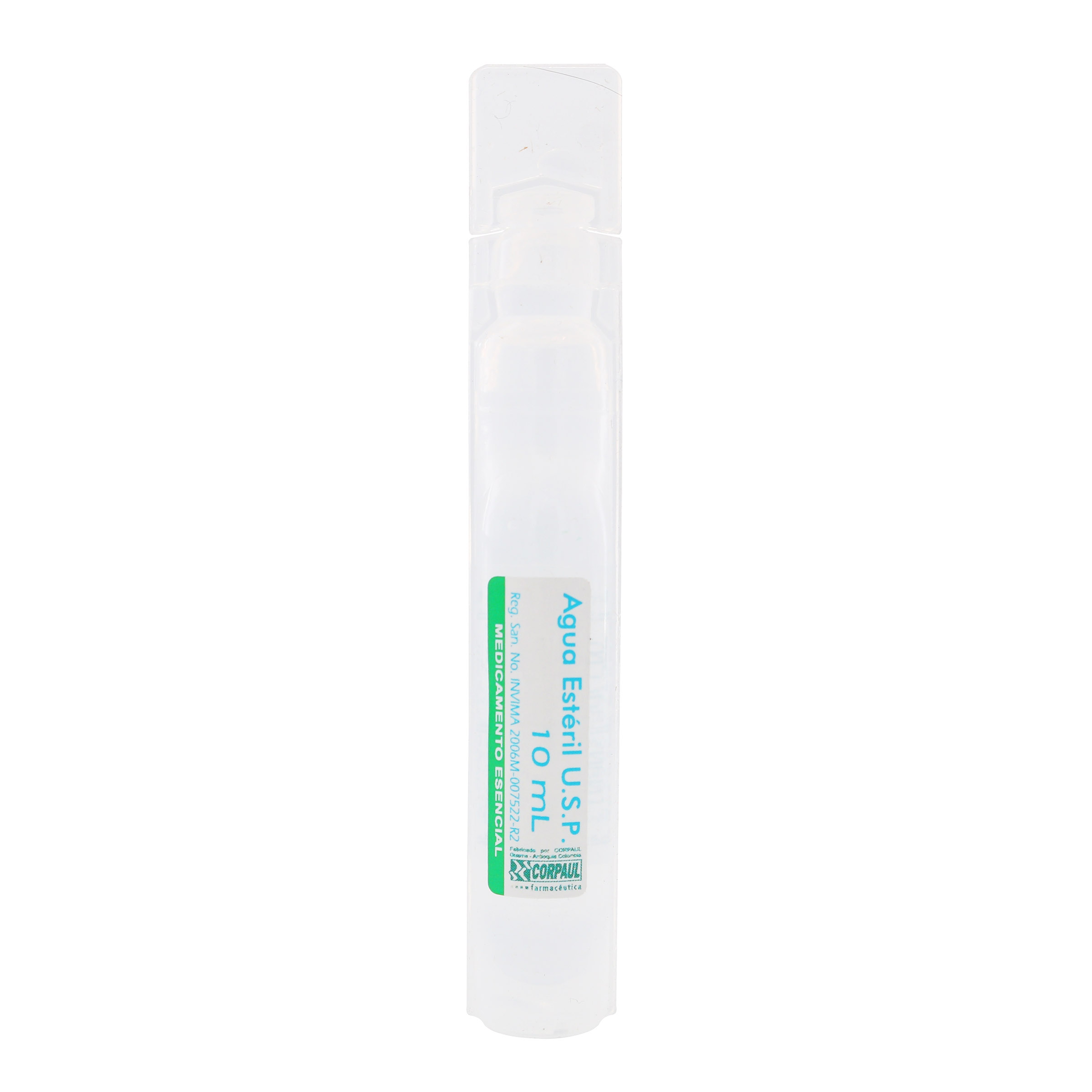 Agua estéril 10 mL CORPAUL