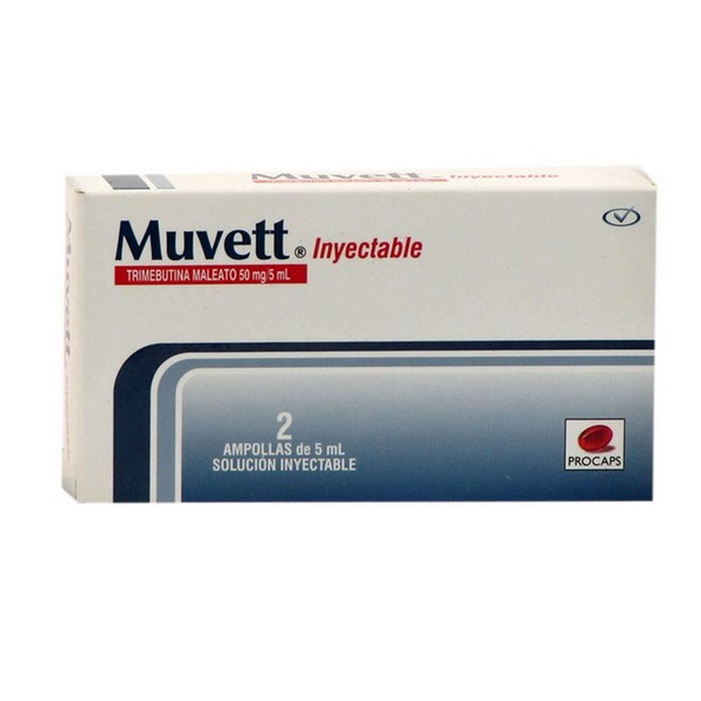 Muvett Inyectable 2 Ampollas 5 ml (3%+) Trimebutina