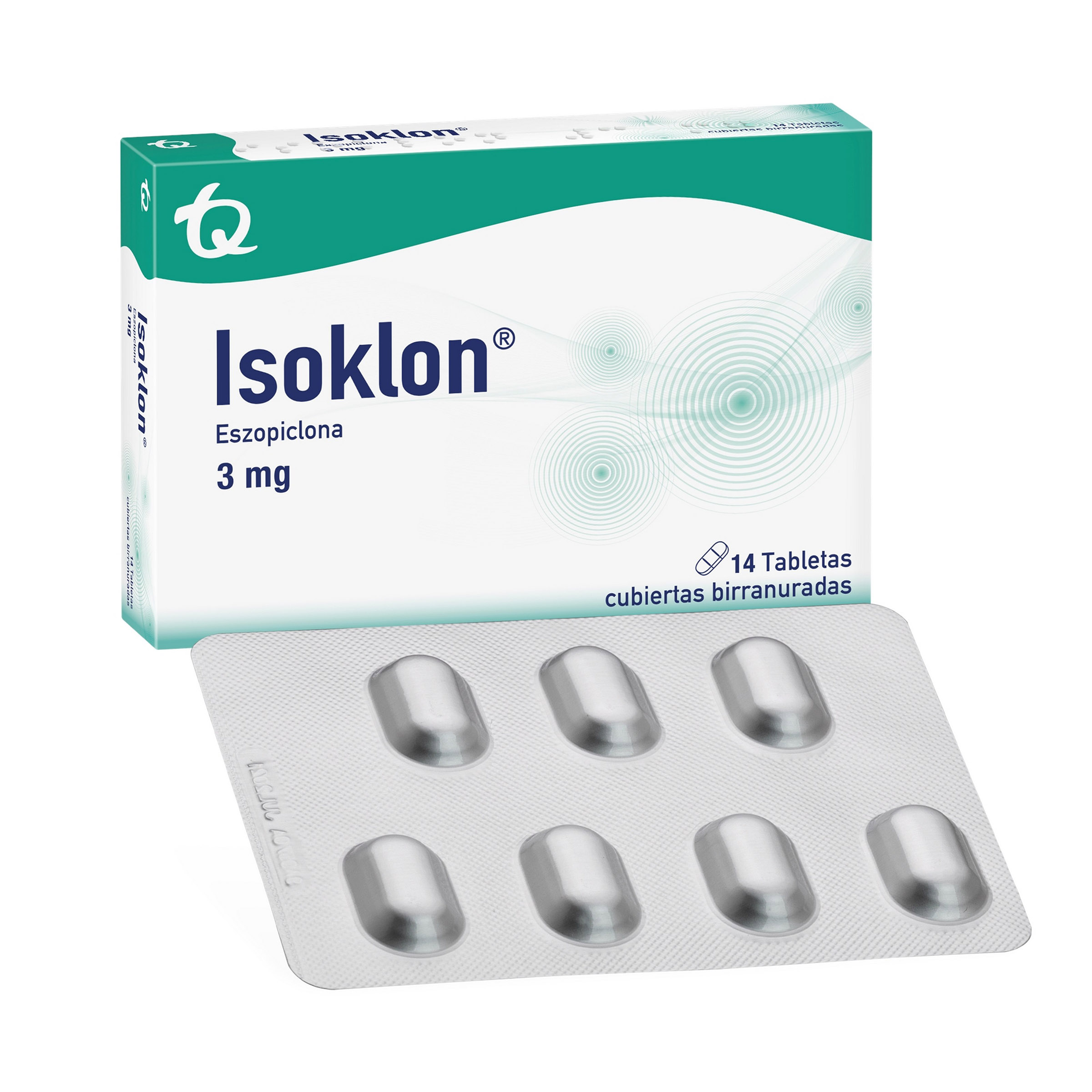 Isoklon 3 mg – 14 tabletas (eszopiclona)