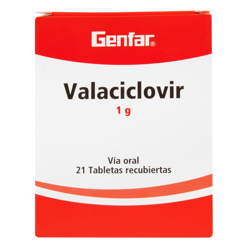 Valaciclovir 1 g – 21 tabletas (GF(3%+)) Genfar