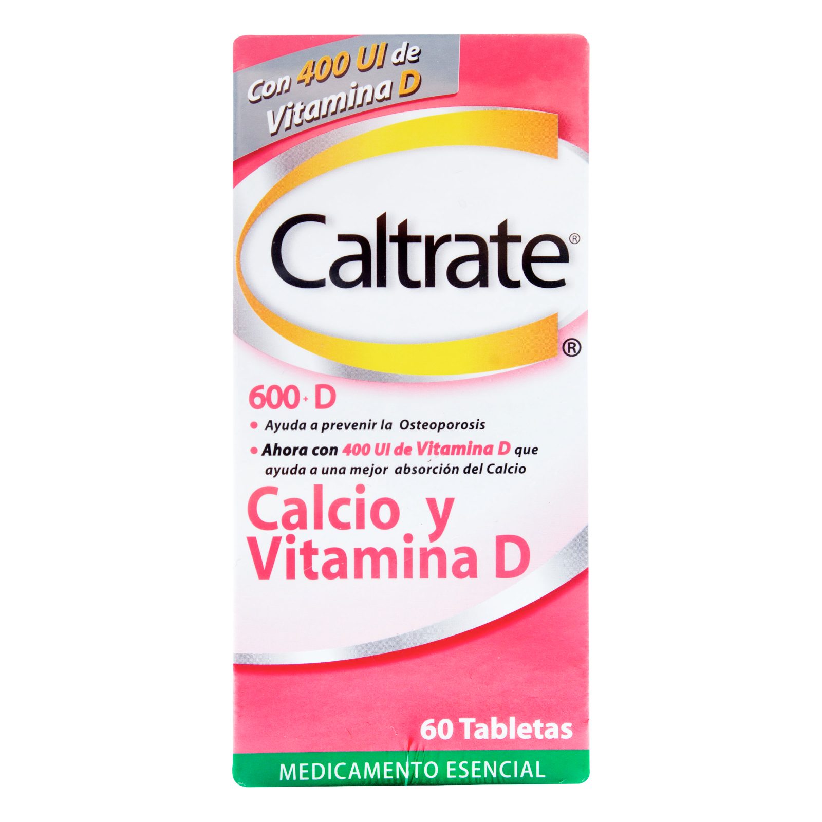 Caltrate D 600 mg/400 UI – 60 tabletas