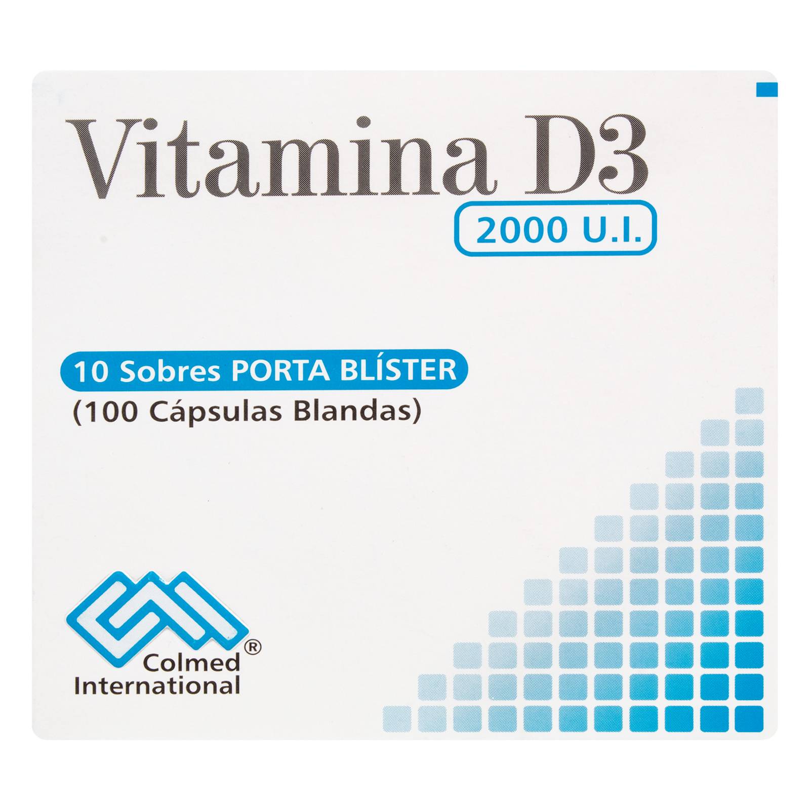 Vitamina D3 2000 UI – 100 cápsulas | Procaps S.A.