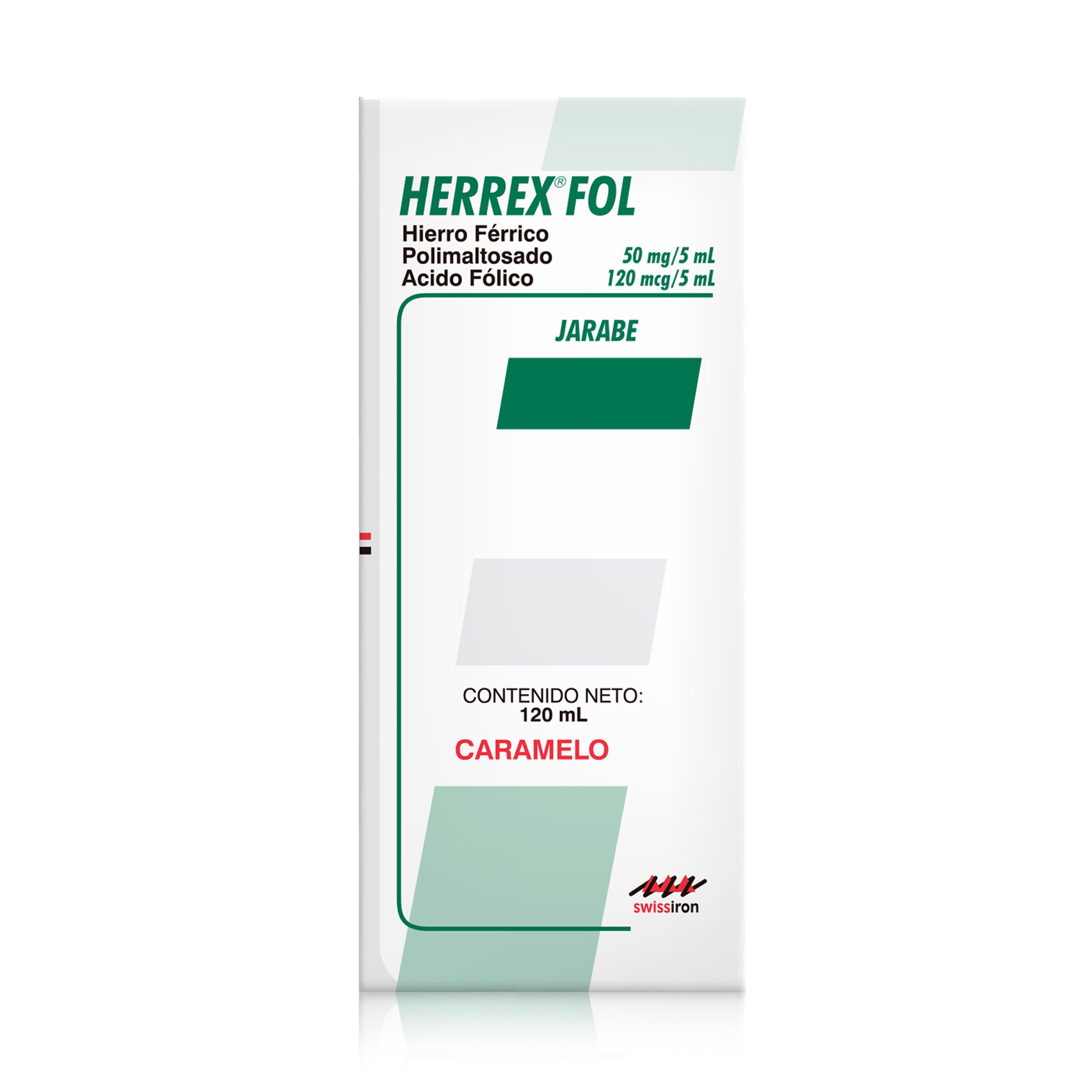 Herrex Fol Jarabe Hierro y Ácido Fólico 120 ml