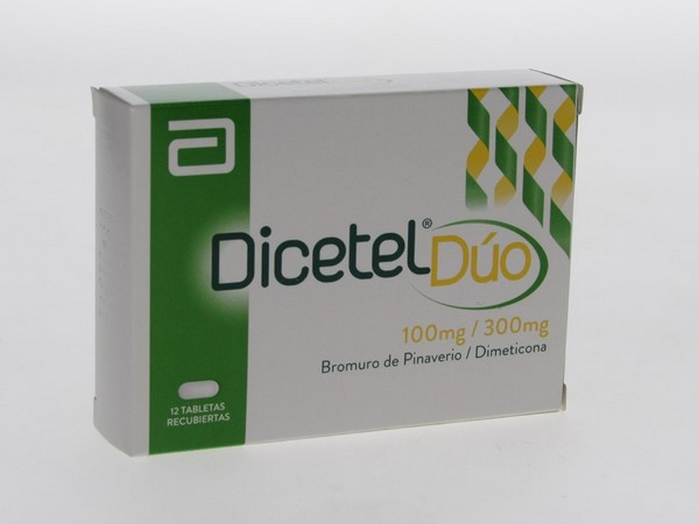 Dicetel Duo – Tabletas 12 (Simeticona + Pinaverio)
