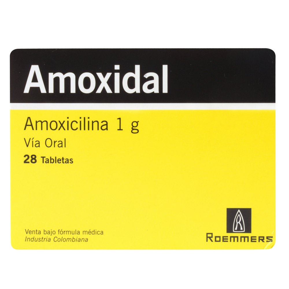 Amoxicilina 1 g - 28 tabletas