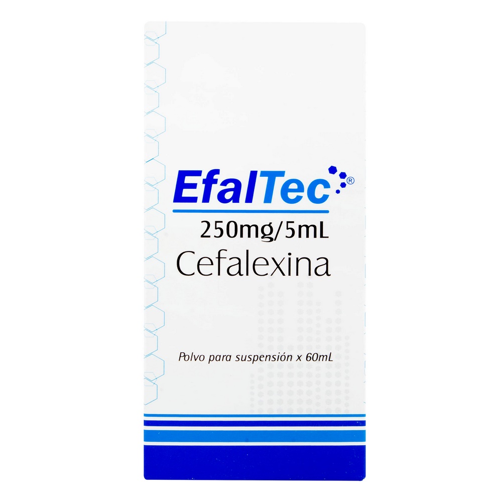 EFALTEC 250 mg/5 ml Suspensión 60 ml Cefalexina