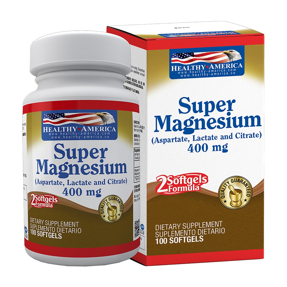 Magnesio 400 mg con calcio – 100 softgels