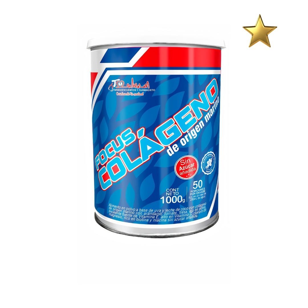 Focus Colágeno Marino – lata 1000 g | FARMADESCUENTOS