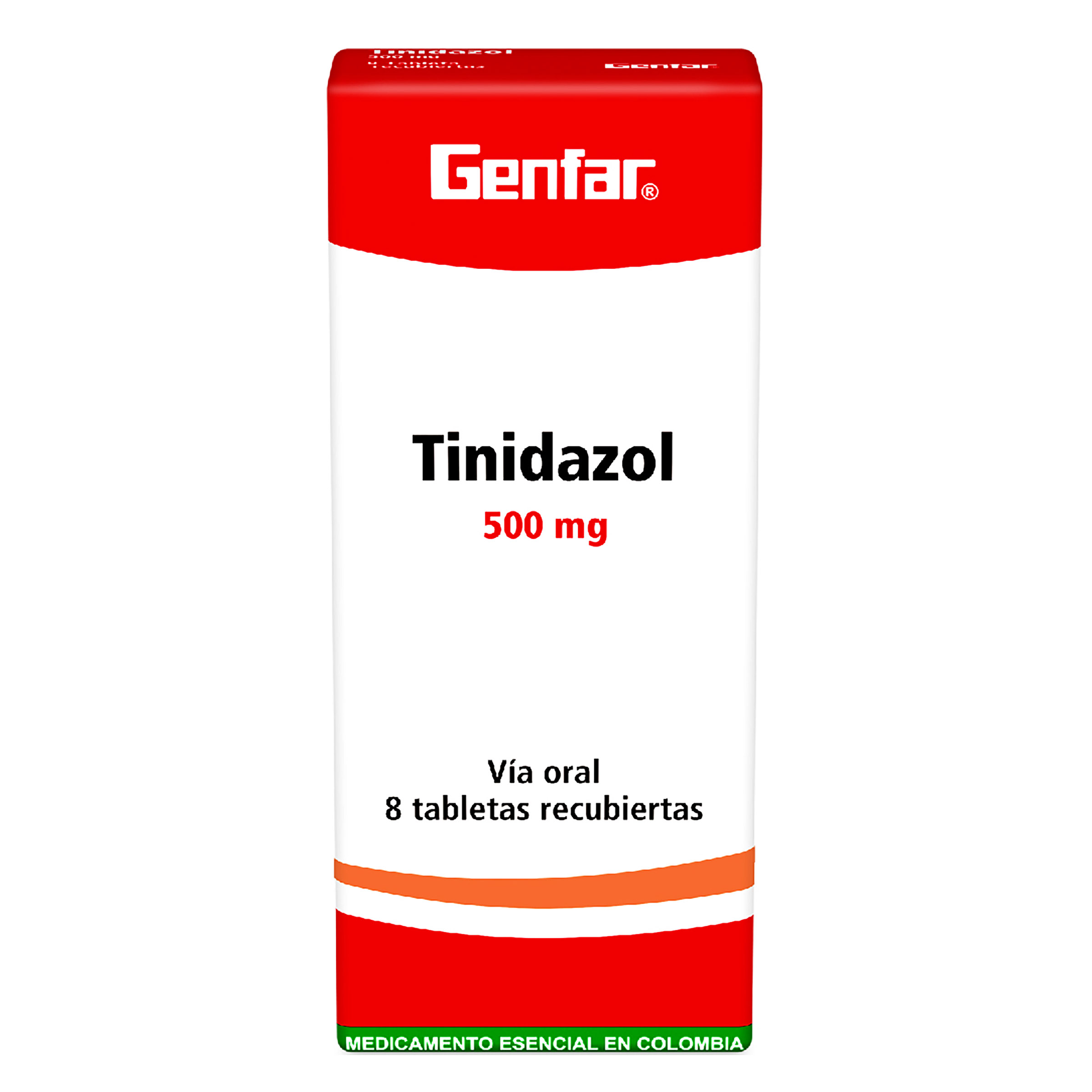 Tinidazol 500 mg – 8 tabletas (GENFAR S.A.)