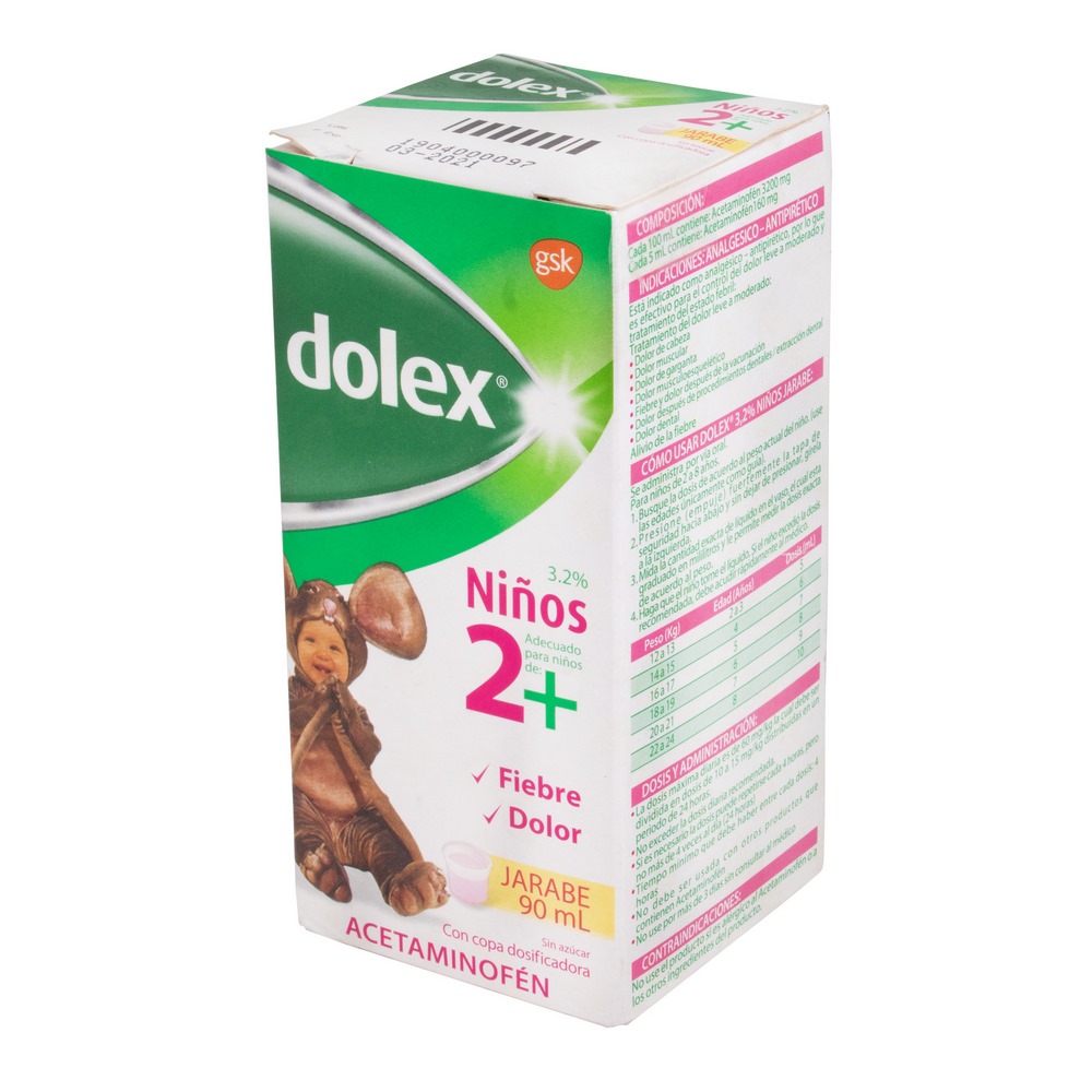 DOLEX Jarabe Niños 90 ml – Acetaminofén