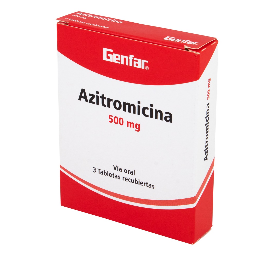Azitromicina 500 mg - 3 tabletas Genfar