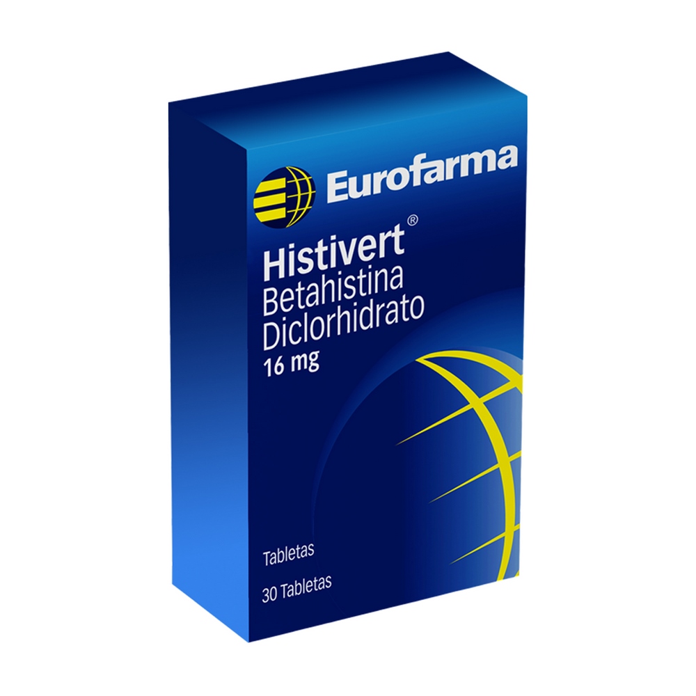 Histivert 16 mg – Betahistina diclorhidrato, 30 tabletas