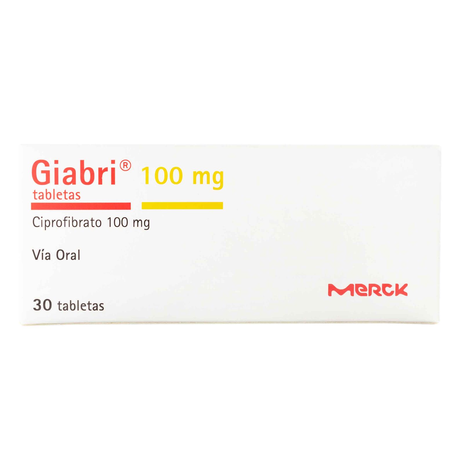 Giabri 100 mg – 30 tabletas Ciprofibrato