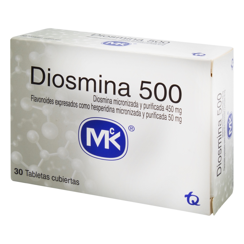 Diosmina-Hesperidina 450 mg/50 mg, 30 tabletas