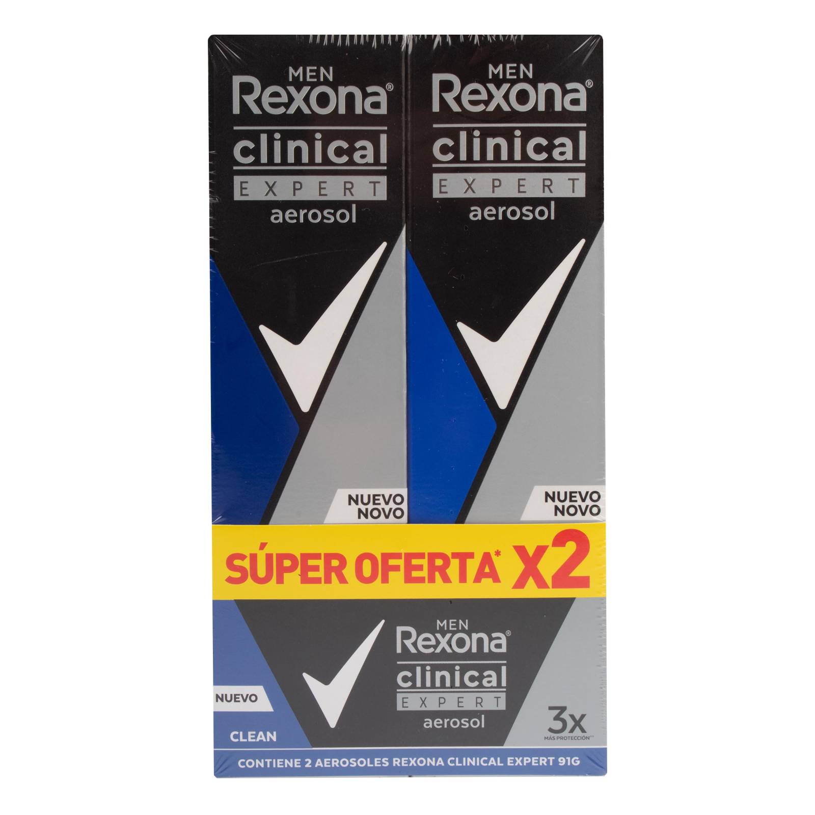 Rexona Aer Clin Expert Desodorante en Aerosol 91 g
