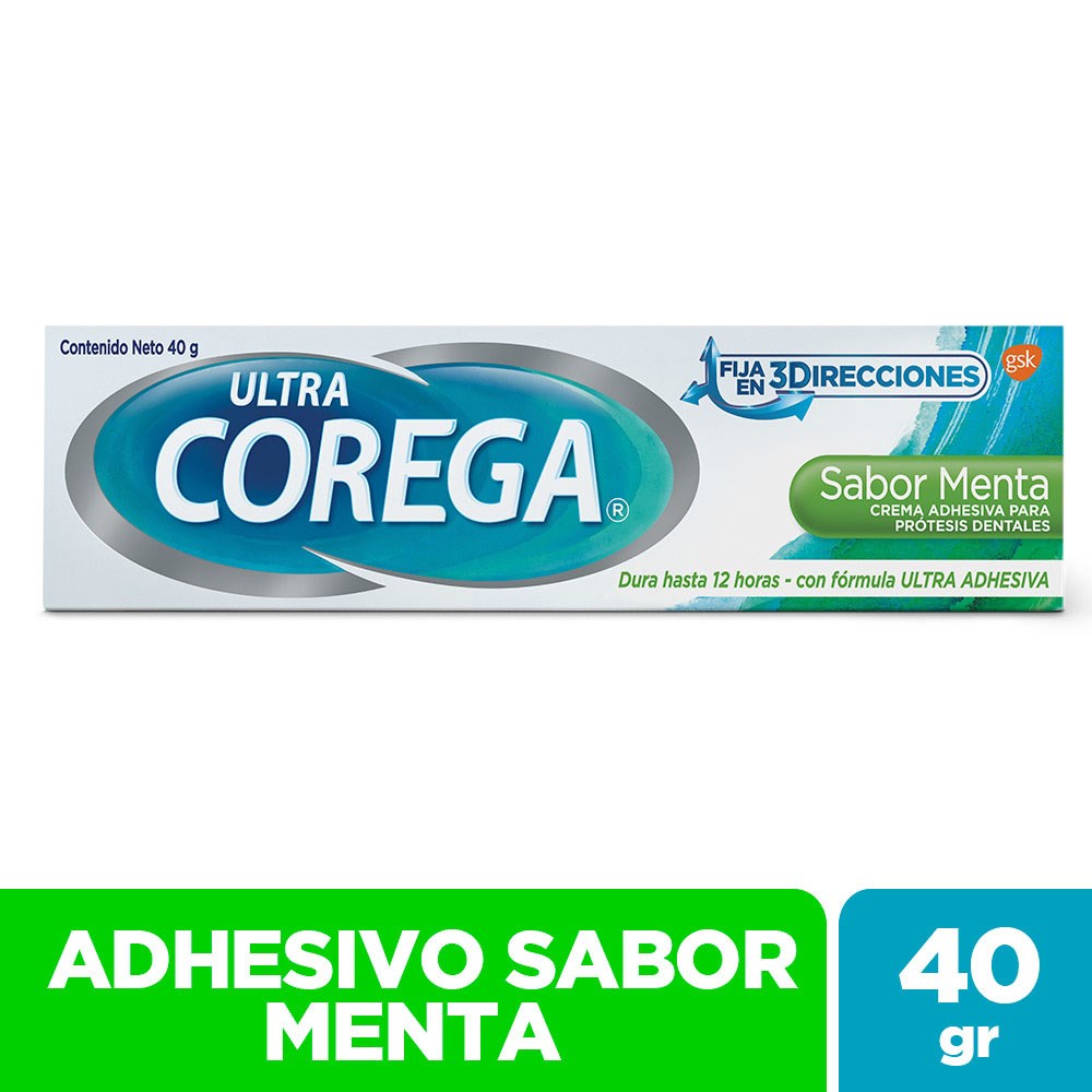 Corega 3D Ultra Menta – Crema adhesiva 40 g