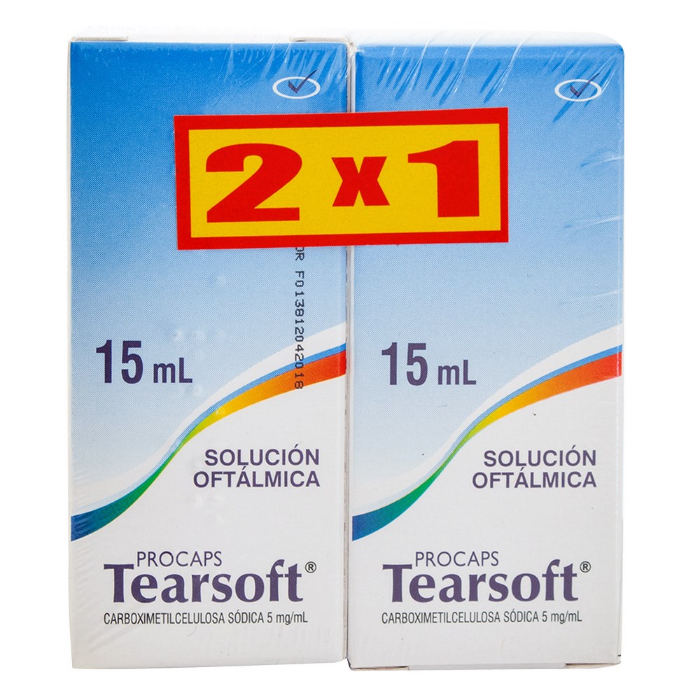 Tearsoft Solución Oftálmica 15 ml (2×1) Carboximetilcelulosa