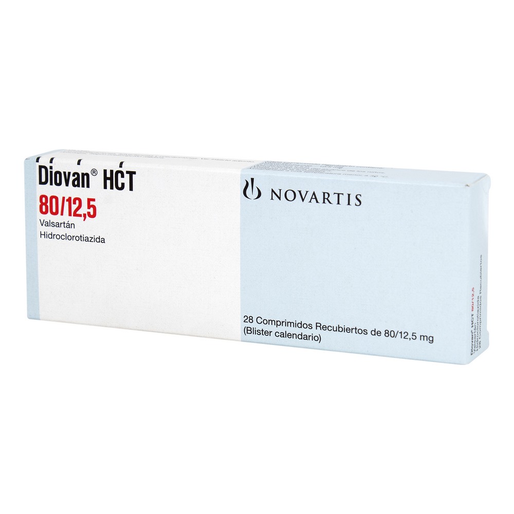 Diovan HCT 80/12.5 mg – 28 tabletas (Valsartán/Hidroclorotiazida)