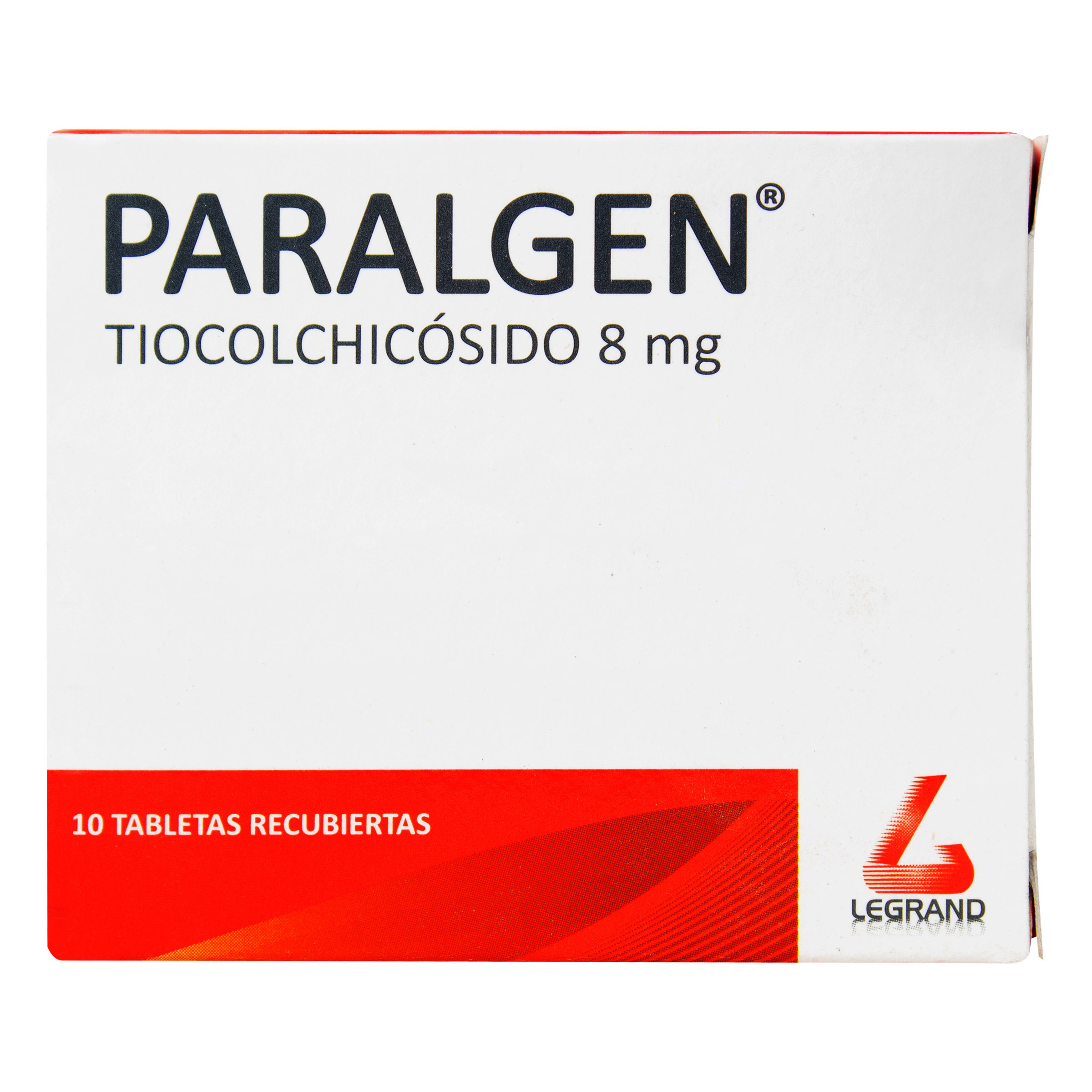 Paralgen – Tiocolchicosido 10 tabletas