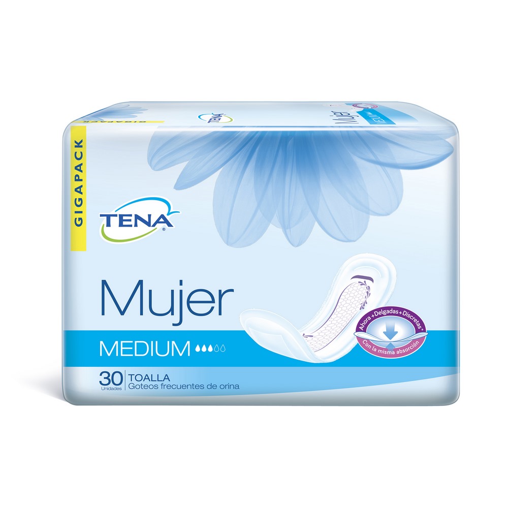 Toallas de protección TENA Mujer Medium 30 unid