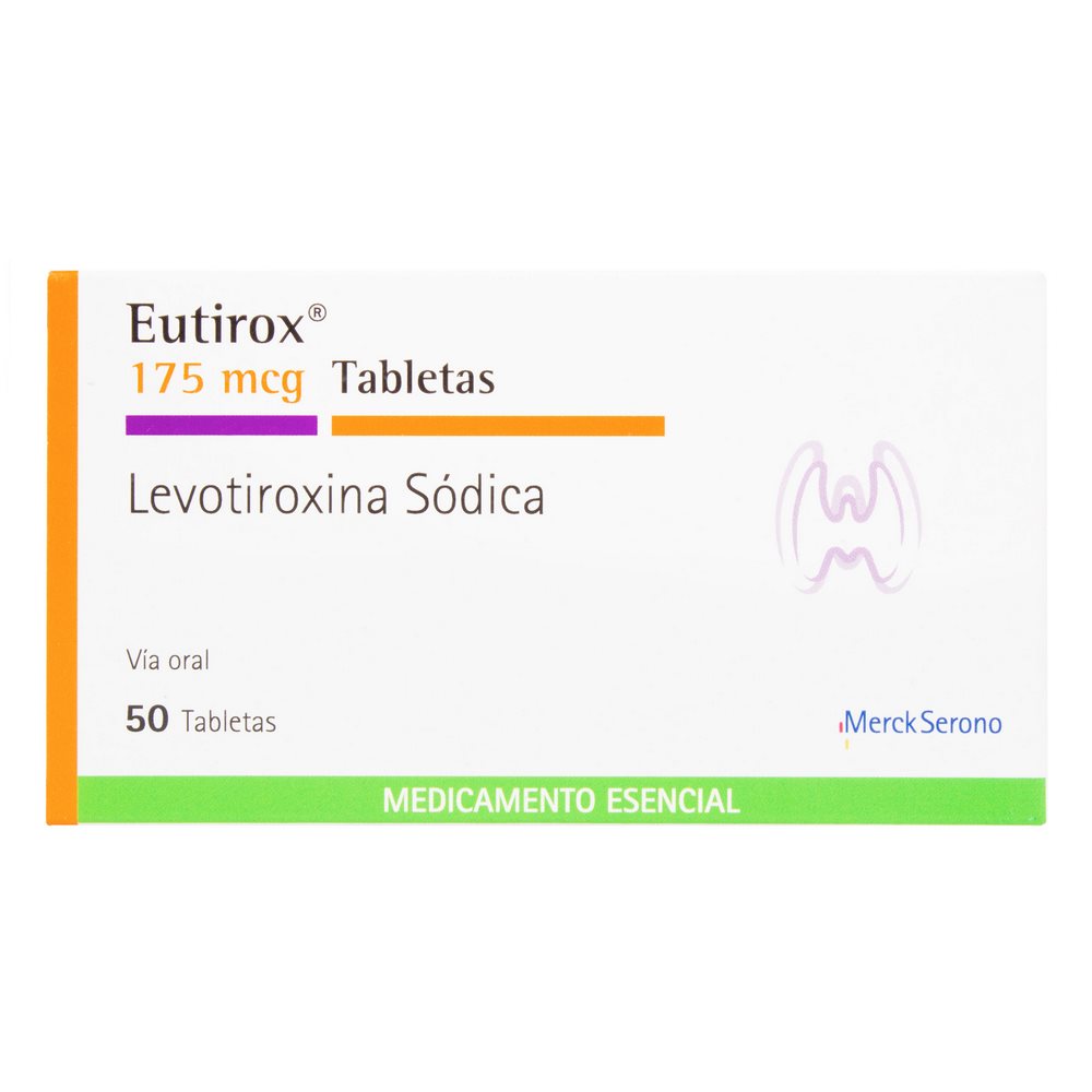 Eutirox 175 mcg - 50 comprimidos (levotiroxina sodica) - Merck