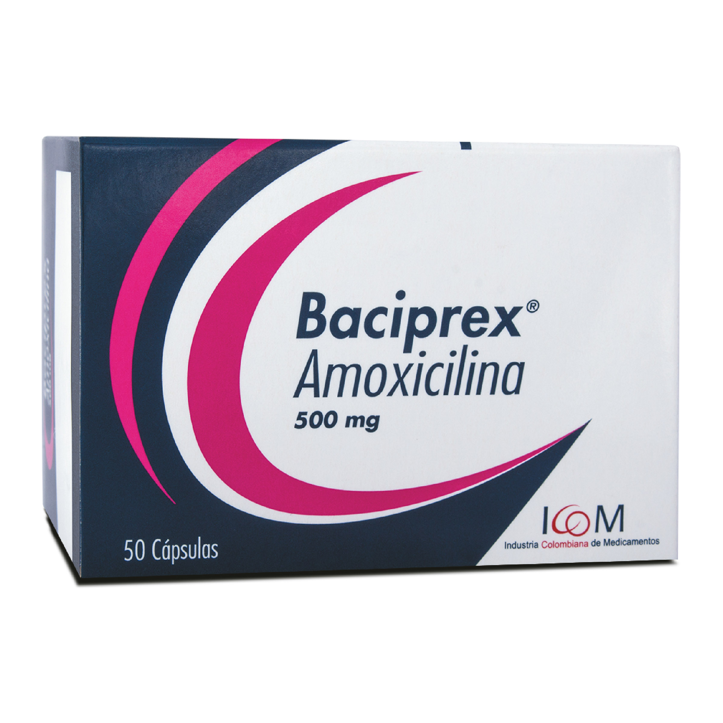 Amoxicilina BACIPREX 500 mg – 50 cápsulas (ICOM)