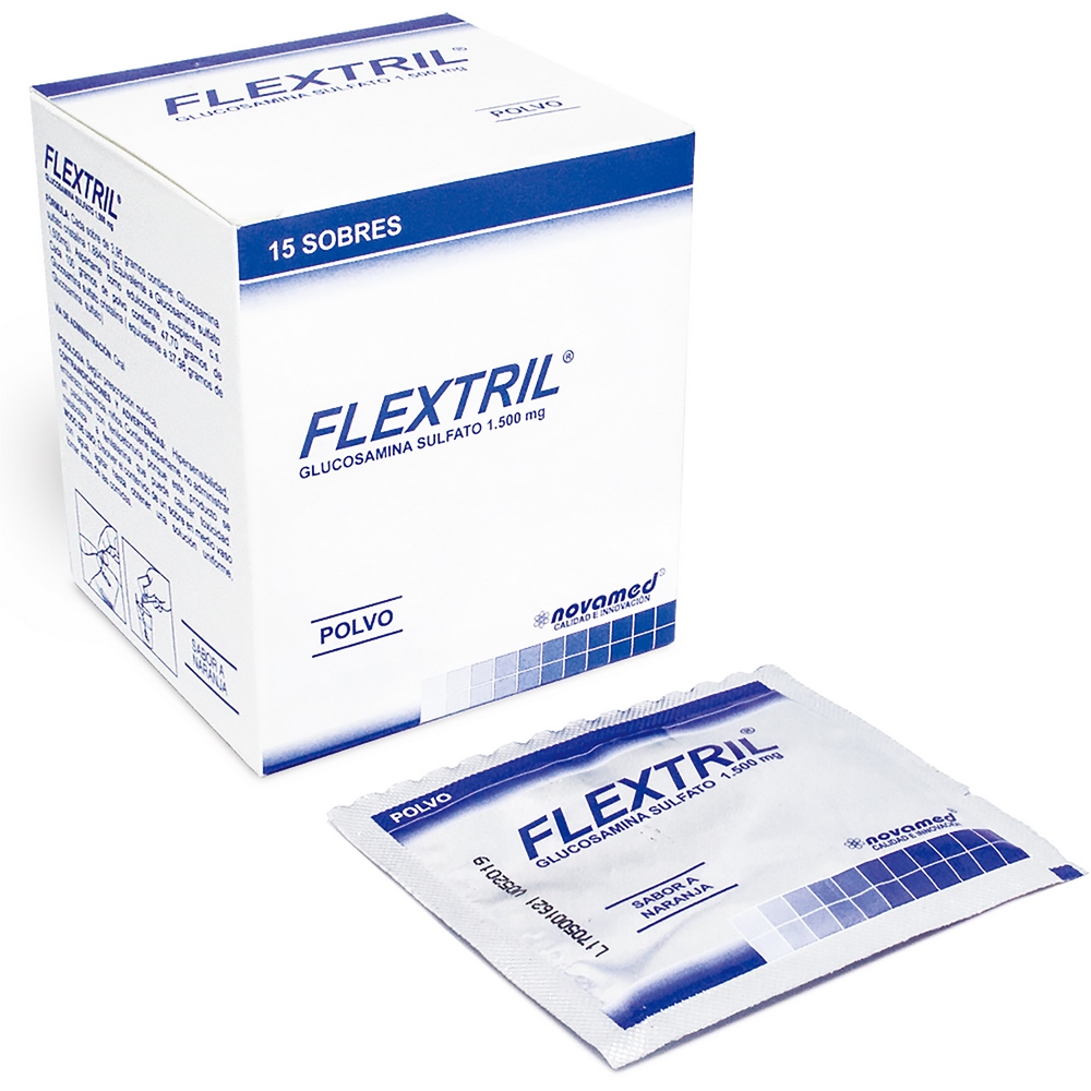 Flextril C MSM 1500 mg - 15 sobres Glucosamina-MSM