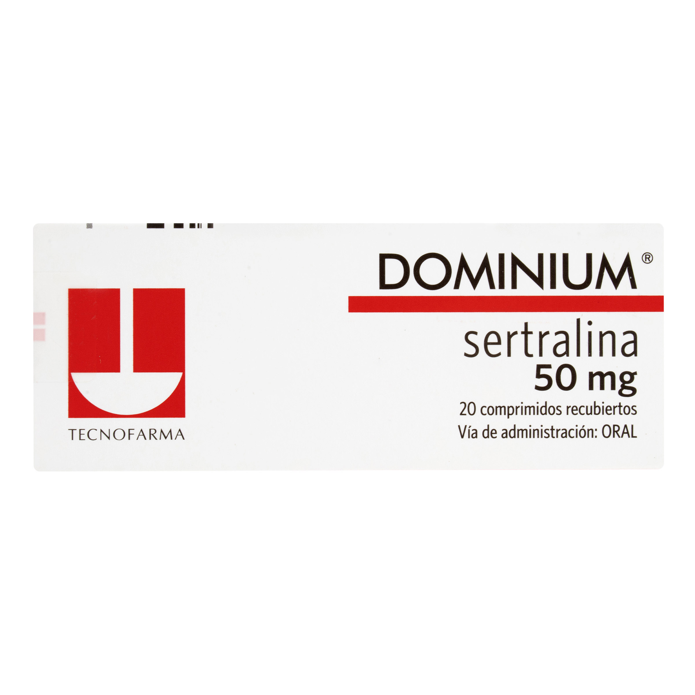 Dominium 50 mg – Sertralina 20 cápsulas