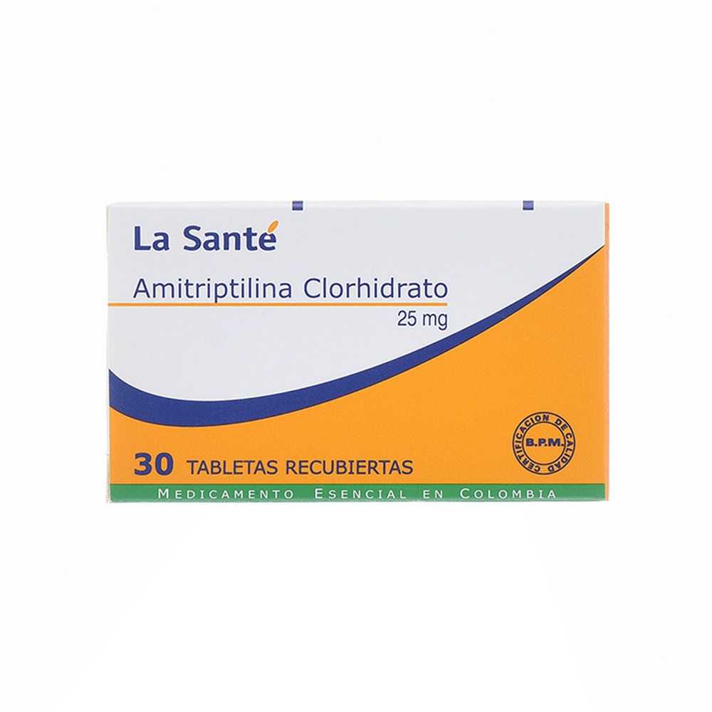 Amitriptilina 25 mg 30 tabletas - La Santé