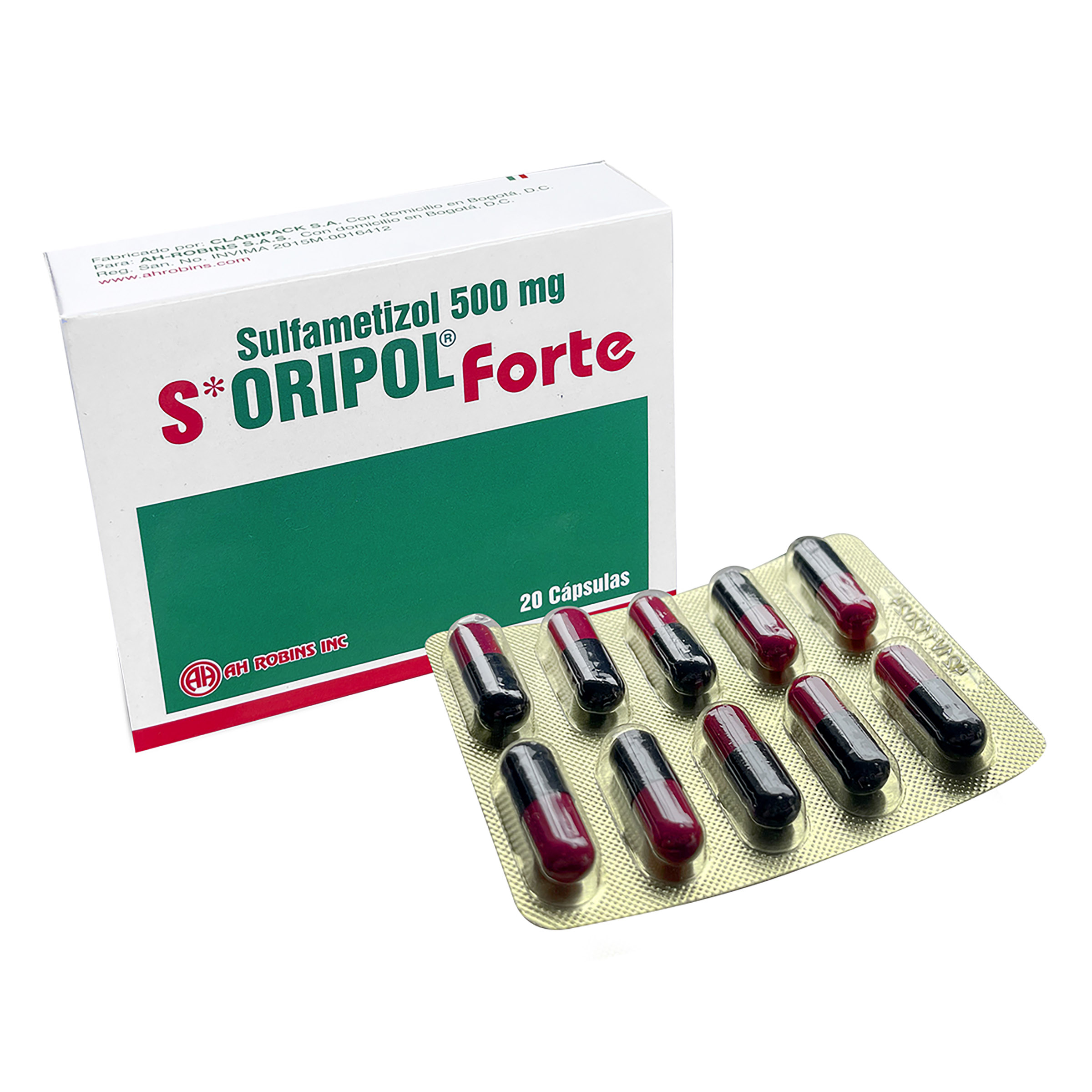 S-ORIPOL FORTE – 20 cápsulas (sulfametizol)